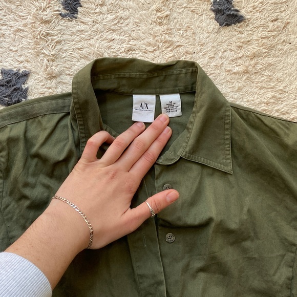 Armani Exchange vintage green button up ! - Picture 4 of 4